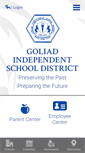 Mobile Screenshot of goliadisd.org